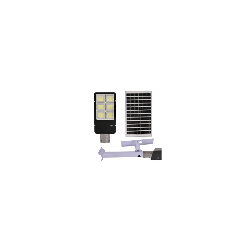 Lampara Suburbana De Led Con Panel Solar 300W