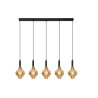 LAMPARA COLGANTE DE CRISTAL 5 LUCES