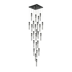 Candil Colgante 25 Luces Negro