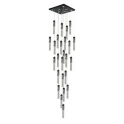 Candil Colgante 25 Luces Negro