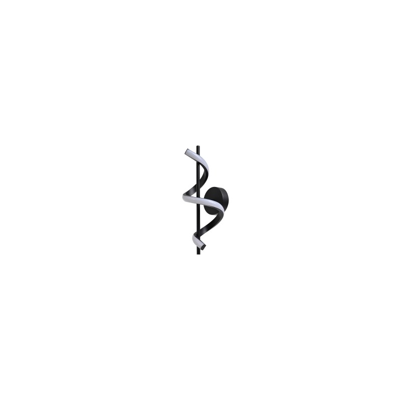 Arbotante Moderno Espiral Negro