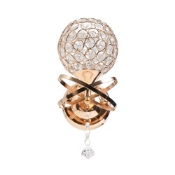 Arbotante Moderno Cristal Oro 1 Luz