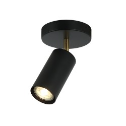 Cilindro Dirigible Dorado y Negro 1 Luz