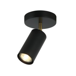 Cilindro Dirigible Dorado y Negro 1 Luz
