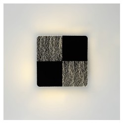 Arbotante CUADRADA GRIS & NEGRA