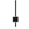 Arbotante Minimalista Negro Cuadrado Con Barra Vertical Led Neutro