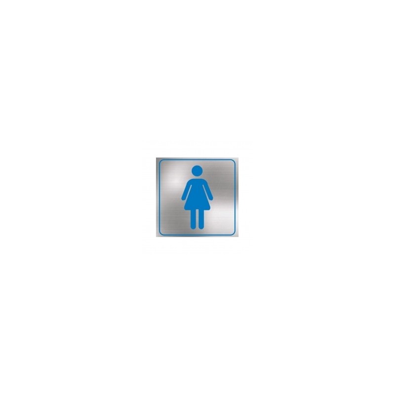 Letrero Baños Mujeres Grande Azul