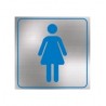 Letrero Baños Mujeres Grande Azul