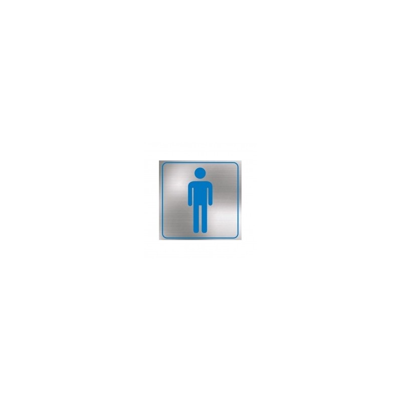 Letrero Baños Hombres Chico Azul