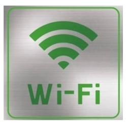 Letrero Wi-Fi Grande Verde