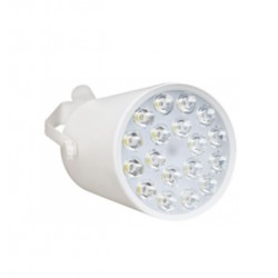 Lámpara riel cilindro de 18W  Luz cálida