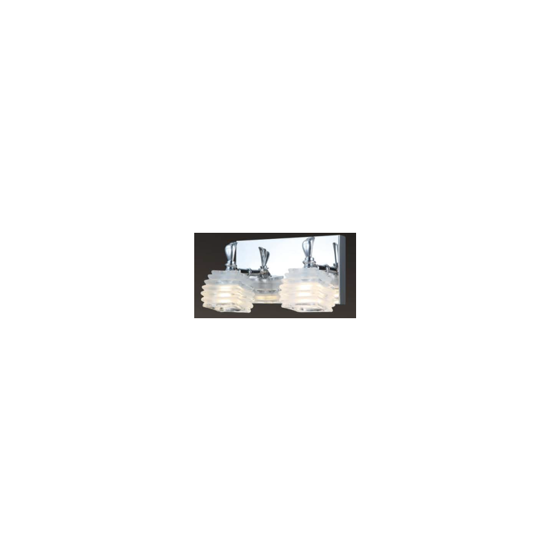 Lampara Arbotante Zircon 2 Luces Iidsa-Blanco