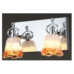 Lampara Arbotante Topacio 2 Luces Iidsa-Naranja