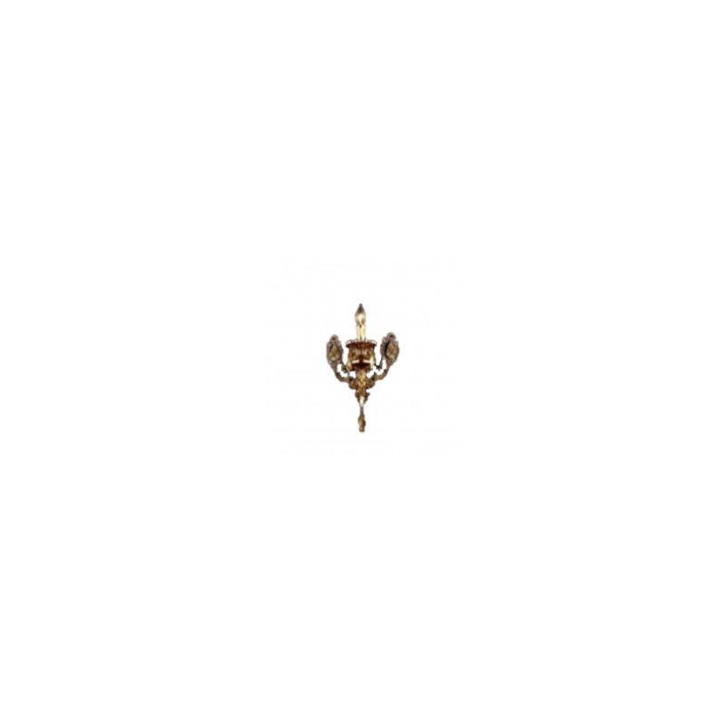 Lampara Arbotante Dorado  Gota de Cristal
