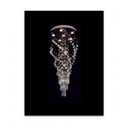 Lampara colgante Kristal 6 luces
