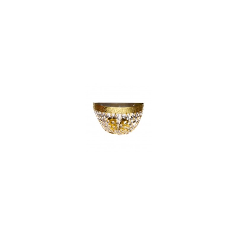 Arbotante de strass media luna