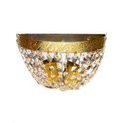 Arbotante de strass media luna