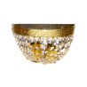 Arbotante de strass media luna