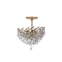 Candil strass almendra (1.5 pulgadas)