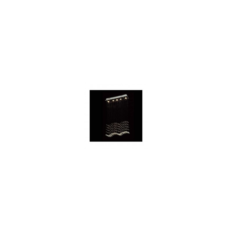 Lampara colgante Kristal 5 luces