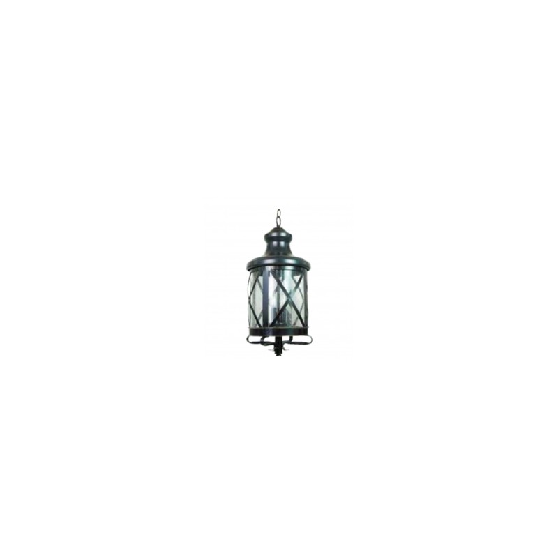 Lampara colgante San Luis 2 luces Negro