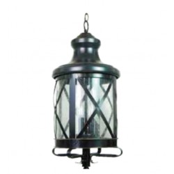 Lampara colgante San Luis 2 luces Negro