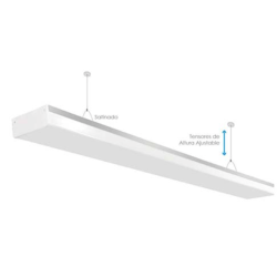 Gabinente Flotante Aluminio Led
