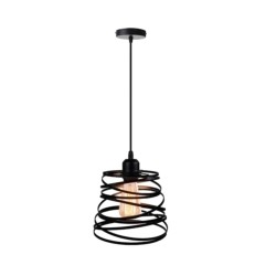 Lampara Colgante Retro Negro