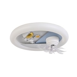 Lampara de techo infantil con ventilador