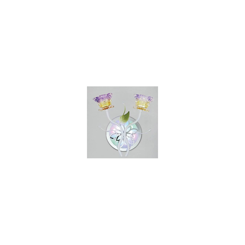 Lampara Arbotante Flores Multicolor