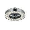 Plafon De Cristal C-Cromo Redondo 3 Cambios Led