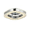 Plafon De Cristal C-Cromo Cuadrado 3 Cambios Led